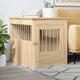 Vidaxxl cage pour chien 64,5x80x71 cm bois d'ingénierie couleur chêne sonoma