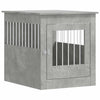 Vidaxxl cage pour chien 64,5x80x71 cm bois d'ingénierie béton gris