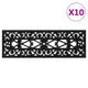 Mattes d'escalier Vidaxl 10 ST 25x75 cm