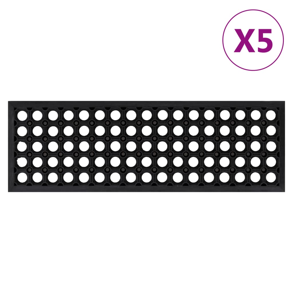 Mattes d'escalier Vidaxl 5 ST 25x75 cm