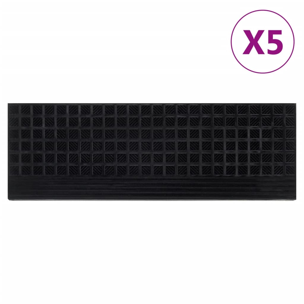 Mattes d'escalier Vidaxl 5 ST 25x75 cm