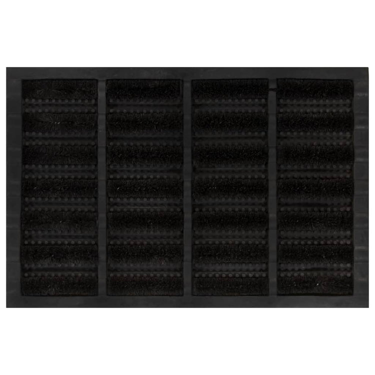 Vidaxl DOORMAT rectangulaire 40x60 cm Caoutchouc et fibre de noix de coco