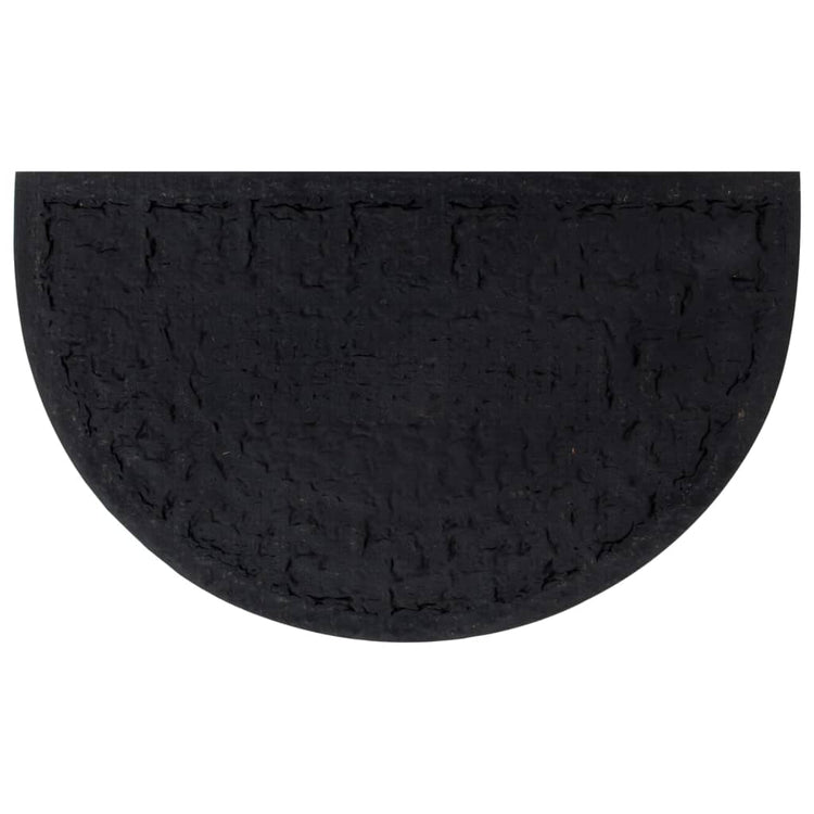 Vidaxx paillasson semi-circulaire 45x75 cm caoutchouc et fibre de coco