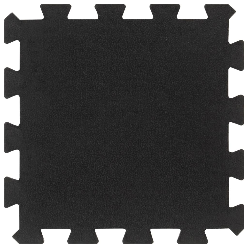 Carreaux de caoutchouc vidaxl 9 st 16 mm 30x30 cm noir
