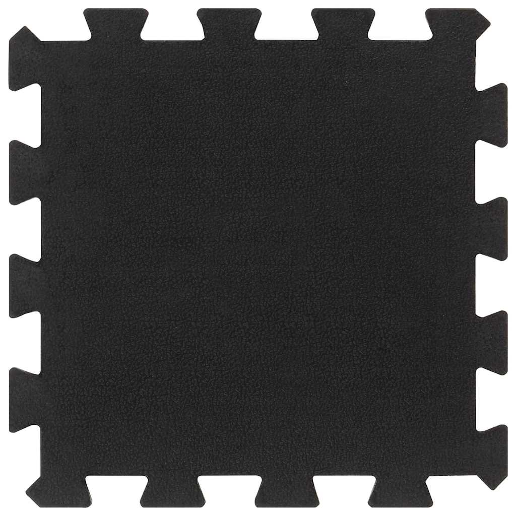 Carreaux de caoutchouc vidaxl 16 st 16 mm 30x30 cm noir