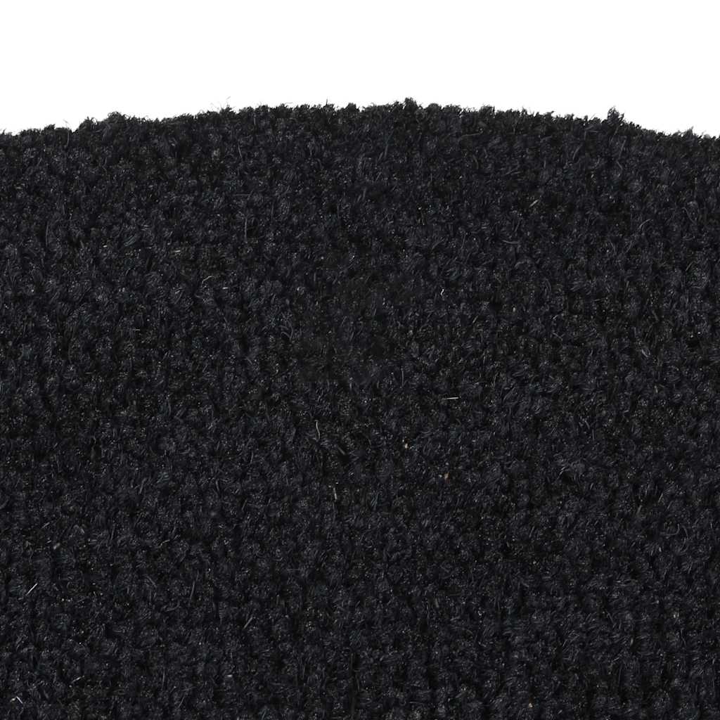Vidaxl DOORMAT Half-Round 40x60 cm Fibre de noix de coco tufted Zwarty