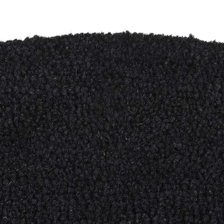 Vidaxl DOORMAT Half-Round 40x60 cm Fibre de noix de coco tufted Zwarty