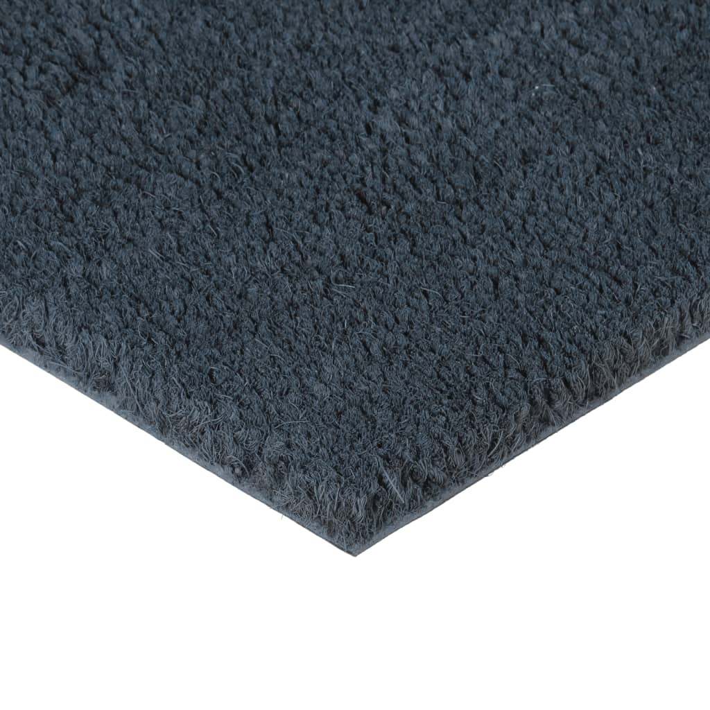 Vidaxx paillasson 50x80 cm tufté fibre de coco gris foncé