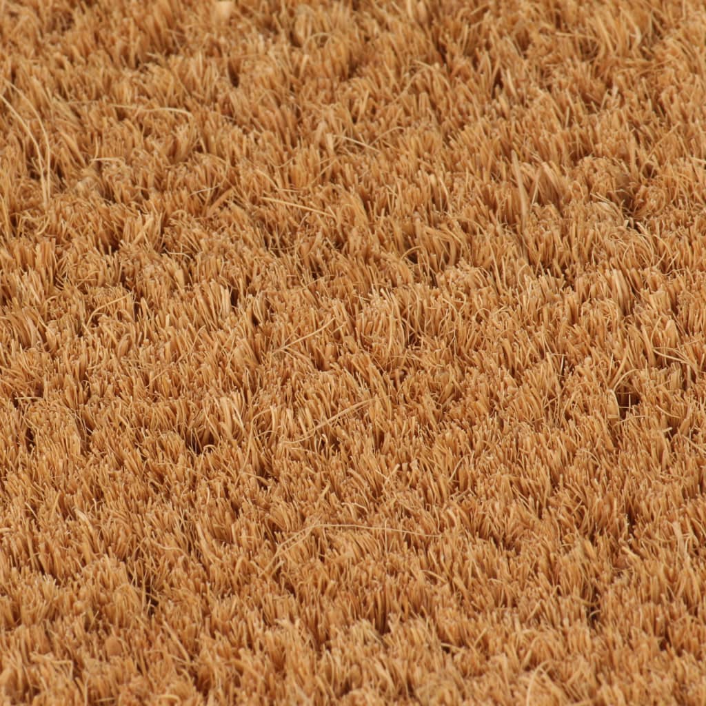 Vidaxl paillasson à moitié 50x80 cm Fibre de noix de coco tufted Natural