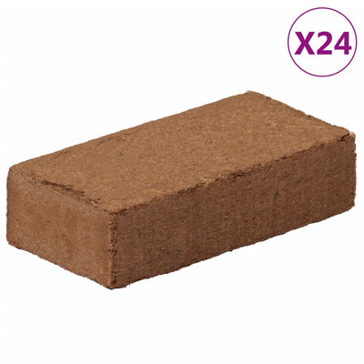 Vidaxl Coconut Fiber Blocks 24 ST 650 g chacun 15,6 kg au total