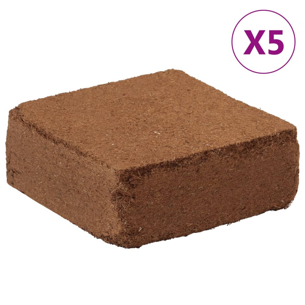 Blocs de noix de coco à la noix de coco vidaxl 5 st 5 kg chaque 25 kg au total