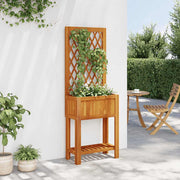 Planteur vidaxl avec latte et étagère 55x29.5x152 cm Acaciahout - afbeelding 3