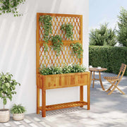 VIDAXL PLANNET avec du latte et de la plate-forme 100x32x185 cm Acaciahout - afbeelding 3