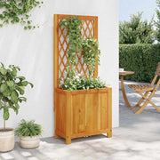 Planteur Vidaxl avec slat 55x29.5x132 cm en bois d'acacia solide - afbeelding 3