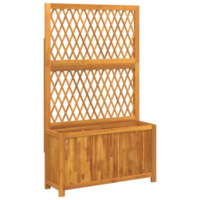 Jardinière Vidaxl avec latwerk 100x32x165 cm ACACIAHOUIL solide