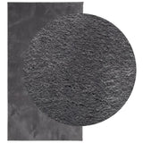 Tapis vidaxl Huarte Low -pole Soft Soft lavable 80x150 cm anthracite - afbeelding 3