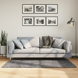Tapis vidaxl Huarte Low -pole Soft Soft lavable 80x150 cm anthracite - afbeelding 1