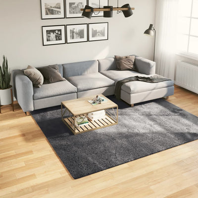 Tapis vidaxl Huarte Low -pole Soft Soft Lavable 240x240 cm anthracite