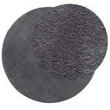 Tapis vidaxl Huarte Low -pole Soft Soft Lavable Ø 120 cm anthracite - afbeelding 3