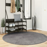 Tapis vidaxl Huarte Low-Pole Soft Lavable Ø 160 cm anthracite - afbeelding 1