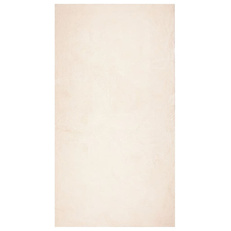 Tapis vidaxl Huarte Low-Pole Soft Soft lavable 80x150 cm beige