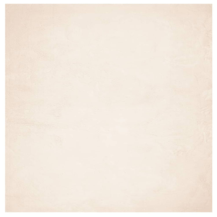 Tapis Vidaxl Huarte Low -Pile Soft Soft Lavable 120x120 cm Beige