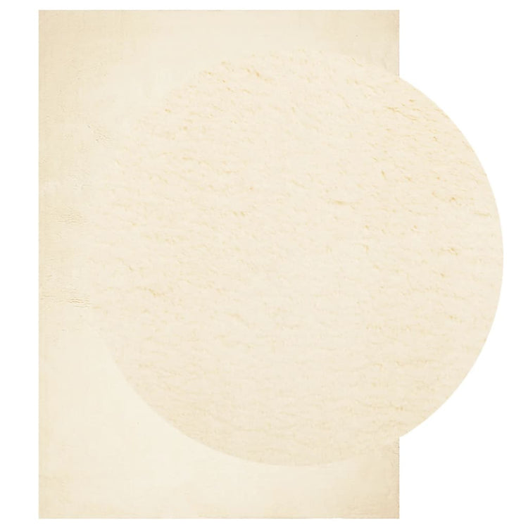 Tapis Vidaxl Huarte Low-Pole Soft Soft Lavable 160x230 CM CRAME