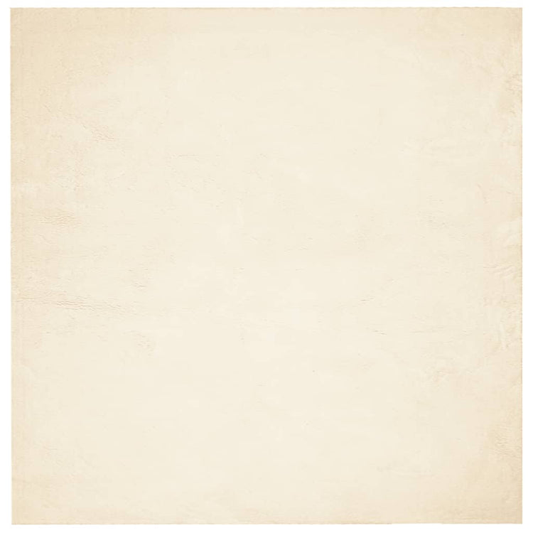 Tapis Vidaxl Huarte Low -Pile Soft Soft Washable 200x200 cm Cream