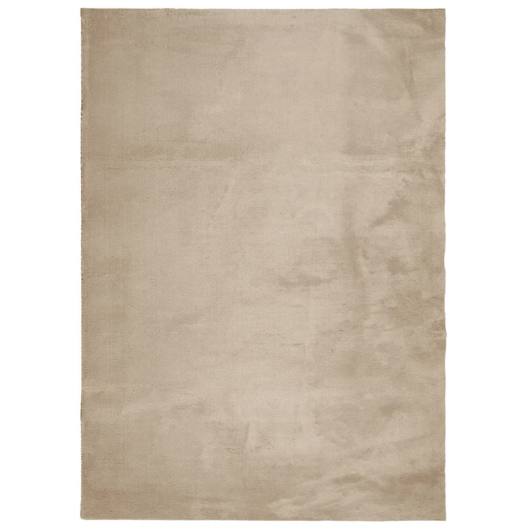 Tapis vidaxl Huarte Low -pole Soft Soft Washable 240x340cm Sable -Colored