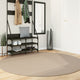 Tapis vidaxl Huarte Low-Pole Soft Lavable Ø 200 cm Sable -Colored