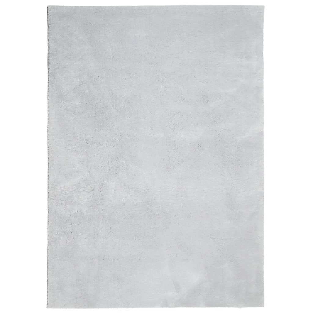 Tapis Vidaxl Huarte Low-Pole Soft Soft Lavable 120x170 cm Gray