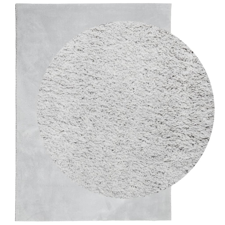 Tapis Vidaxl Huarte Low-Pole Soft Soft Lavable 120x170 cm Gray
