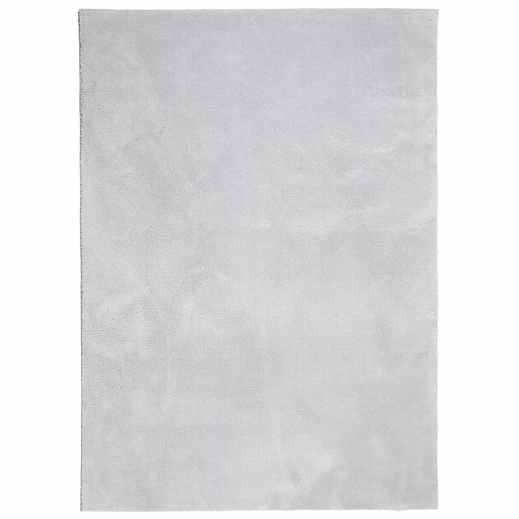Tapis Vidaxl Huarte Low-Pole Soft Soft Washable 140x200 cm Gray