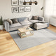 Tapis Vidaxl Huarte Low-Pole Soft Soft Lavable 240x240 cm Gray