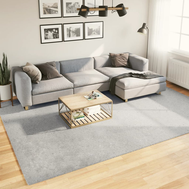 Tapis Vidaxl Huarte Low -Pile Soft Soft Lavable 240x340 cm Gray