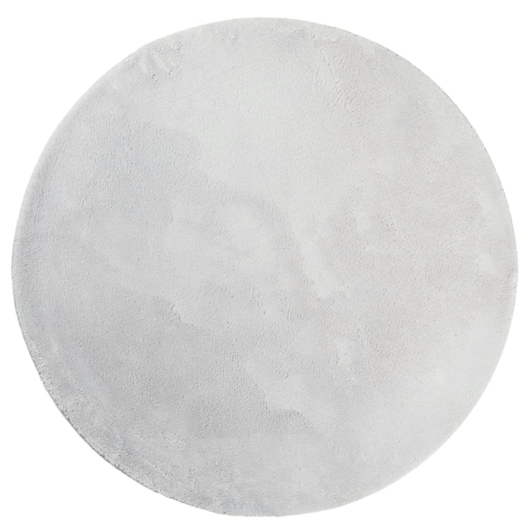 Tapis vidaxl Huarte Low-Pole Soft Lavable Ø 100 cm Gray