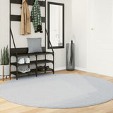 Tapis vidaxl Huarte Low-Pole Soft Lavable Ø 200 cm Gray - afbeelding 1