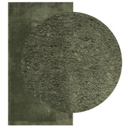 Tapis Vidaxl Huarte Low -pole Soft Soft lavable 80x150 cm vert forêt - afbeelding 3