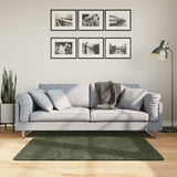 Tapis Vidaxl Huarte Low-Pole Soft Soft Lavable 120x120 cm Green Forest - afbeelding 1