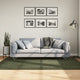 Tapis vidaxl Huarte Low -pole Soft Soft Wasable 140x200 cm Green Forest