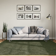 Tapis vidaxl Huarte Low-Pole Soft Soft Washable 200x200 cm Green Forest - afbeelding 1