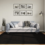 Tapis vidaxl Huarte Low-Pole Soft Soft Washable 200x200 cm noir - afbeelding 1