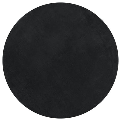 Tapis vidaxl Huarte Low -pole Soft Soft Washable Ø 100 cm noir