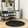 Tapis vidaxl Huarte Low -pole Soft Soft Washable Ø 100 cm noir