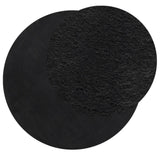 Tapis vidaxl Huarte Low-Pole Soft Lavable Ø 200 cm noir - afbeelding 3