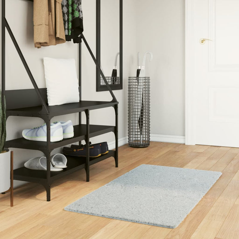 Tapis vidaxl Huarte Low -Pile Soft Soft Washable 60x110 cm bleu