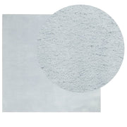 Tapis vidaxl Huarte Low -pole Soft Soft Lavable 120x120 cm bleu - afbeelding 3
