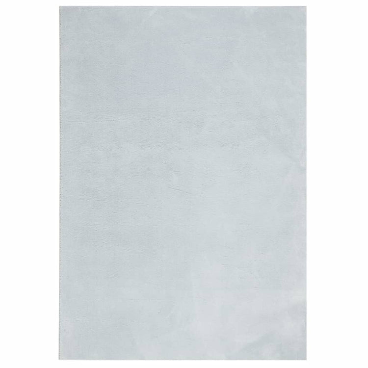 Tapis Vidaxl Huarte Low-Pole Soft Soft Lavable 140x200 cm bleu