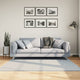Tapis vidaxl Huarte Low-Pole Soft Soft Lavable 160x160 cm bleu