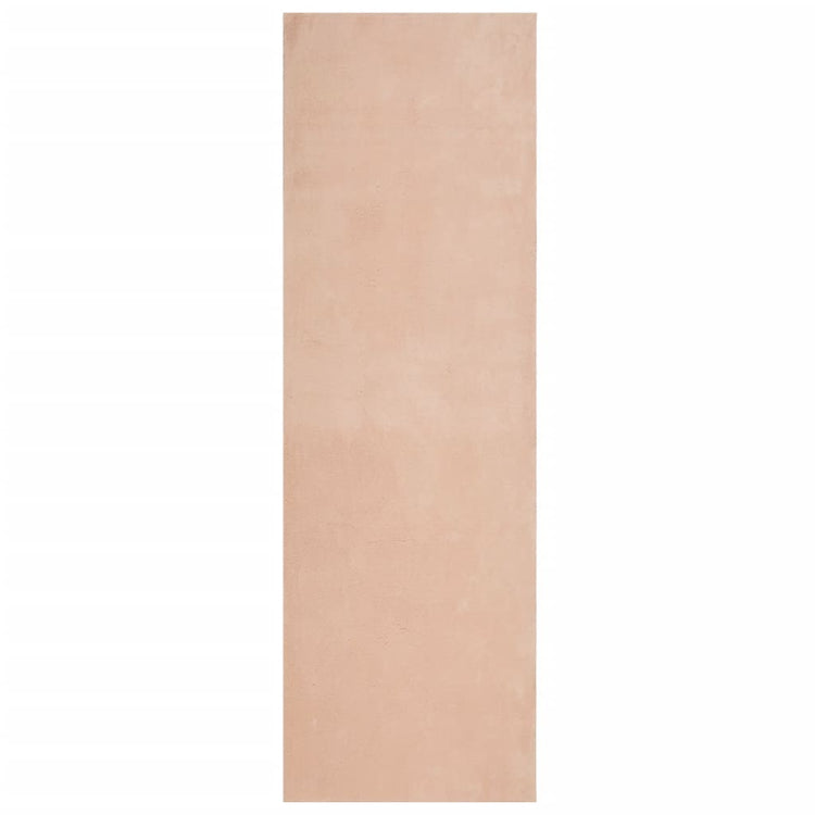 Tapis vidaxl Huarte Low -Pile Soft Soft Wasable 80x250 cm rose